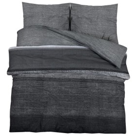 Juego de funda nórdica algodón gris oscuro 200x200 cm de , Fundas de nórdico - Ref: Foro24-136481, Precio: 24,74 €, Descuento: %