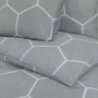 Graues Bettbezug-Set aus Baumwolle, 200 x 200 cm von , Bettbezüge - Ref: Foro24-136448, Preis: 29,96 €, Rabatt: %