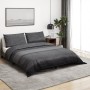 Dunkelgraues Bettbezug-Set aus Baumwolle, 140 x 200 cm von , Bettbezüge - Ref: Foro24-136488, Preis: 26,23 €, Rabatt: %