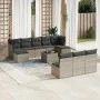 Set mit 11 Gartensofas und Kissen synthetisches Rattangrau von , Gartensets - Ref: Foro24-3218300, Preis: 579,21 €, Rabatt: %
