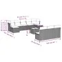 Set mit 11 Gartensofas und Kissen synthetisches Rattangrau von , Gartensets - Ref: Foro24-3218300, Preis: 579,21 €, Rabatt: %