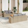 Set Gartensofas mit Kissen 6 Stück synthetisches Rattan beige von , Gartensets - Ref: Foro24-3225331, Preis: 420,02 €, Rabatt: %