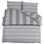 Bettbezug-Set aus grauer Baumwolle 200x200 cm von , Bettbezüge - Ref: Foro24-136436, Preis: 29,65 €, Rabatt: %