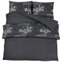 Schwarzes Bettbezug-Set aus Baumwolle, 140 x 200 cm von , Bettbezüge - Ref: Foro24-136533, Preis: 24,70 €, Rabatt: %