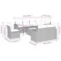 8-teiliges Gartensofa-Set und schwarze synthetische Rattankissen von , Gartensets - Ref: Foro24-3219236, Preis: 559,60 €, Rab...