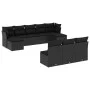 Garden sofa set 10 pieces with black synthetic rattan cushions by , Garden sets - Ref: Foro24-3218285, Price: 594,00 €, Disco...