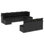 Gartensofa-Set 10-teilig mit schwarzen synthetischen Rattankissen von , Gartensets - Ref: Foro24-3218285, Preis: 579,36 €, Ra...