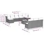 11-teiliges Gartensofa-Set mit beigen synthetischen Rattankissen von , Gartensets - Ref: Foro24-3218298, Preis: 641,14 €, Rab...