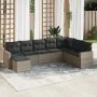 8-piece garden sofa set and gray synthetic rattan cushions by , Garden sets - Ref: Foro24-3219350, Price: 467,80 €, Discount: %
