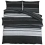 Bettbezugsset aus schwarzer und weißer Baumwolle 200x200 cm von , Bettbezüge - Ref: Foro24-136504, Preis: 27,88 €, Rabatt: %