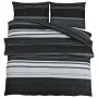 Juego de funda nórdica algodón negro y blanco 260x220 cm de , Fundas de nórdico - Ref: Foro24-136506, Precio: 31,35 €, Descue...