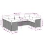 Set mit 9 Gartensofas mit beigen Kissen aus synthetischem Rattan von , Gartensets - Ref: Foro24-3218129, Preis: 523,59 €, Rab...