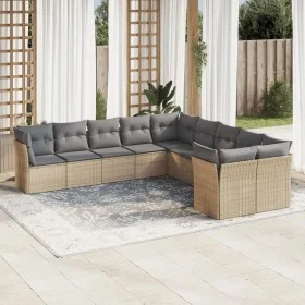 Garden sofa set with beige cushions, 10 pieces, made of synthetic rattan. by , Garden sets - Ref: Foro24-3218239, Price: 611,...