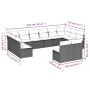 8-piece garden sofa set with black synthetic rattan cushions by , Garden sets - Ref: Foro24-3218266, Price: 468,60 €, Discoun...