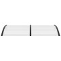 Schwarzes und transparentes PC-Türvordach 200x75 cm von vidaXL, Markisen - Ref: Foro24-144815, Preis: 67,77 €, Rabatt: %