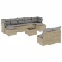 Gartensofa-Set mit beigen Kissen, 10-teilig, synthetisches Rattan von , Gartensets - Ref: Foro24-3218279, Preis: 542,23 €, Ra...