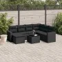 8-piece garden sofa set with black synthetic rattan cushions by , Garden sets - Ref: Foro24-3219295, Price: 504,23 €, Discoun...
