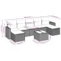 Garden sofa set with beige cushions 8 pcs PE rattan by , Garden sets - Ref: Foro24-3219338, Price: 488,14 €, Discount: %