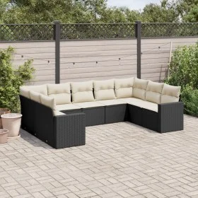 8-piece garden sofa set with black synthetic rattan cushions by , Garden sets - Ref: Foro24-3219386, Price: 524,40 €, Discoun...