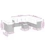 Garden sofa set with beige cushions 10 pieces synthetic rattan by , Garden sets - Ref: Foro24-3249688, Price: 660,64 €, Disco...