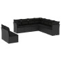 8-piece garden sofa set with black synthetic rattan cushions by , Garden sets - Ref: Foro24-3249674, Price: 628,16 €, Discoun...