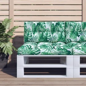 Cushions for pallets 2 units leaf print fabric by , Cushions for chairs and sofas - Ref: Foro24-360701, Price: 56,98 €, Disco...