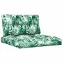 Kissen für Paletten, 2 Stück, Stoff mit Blattmuster von , Kissen für Stühle und Sofas - Ref: Foro24-360701, Preis: 60,12 €, R...