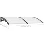 Marquesina para puerta PC negro y transparente 200x75 cm de vidaXL, Toldos - Ref: Foro24-144815, Precio: 73,10 €, Descuento: %