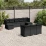 Garden sofa set 10 pieces with black synthetic rattan cushions by , Garden sets - Ref: Foro24-3250164, Price: 621,69 €, Disco...