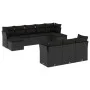 Garden sofa set 10 pieces with black synthetic rattan cushions by , Garden sets - Ref: Foro24-3250164, Price: 621,69 €, Disco...