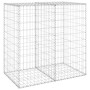 Muro de gaviones con cubiertas acero galvanizado 100x60x100 cm