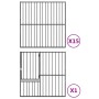 Hundelaufstall mit 16 schwarz verzinkten Stahlplatten von , Hundehütten - Ref: Foro24-3209559, Preis: 390,39 €, Rabatt: %