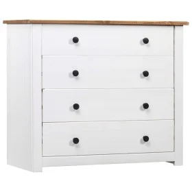 Zusatzschrank im Panama-Stil aus weißem Kiefernholz, 80 x 40 x 73 cm von vidaXL, Sideboards - Ref: Foro24-282660, Preis: 136,...
