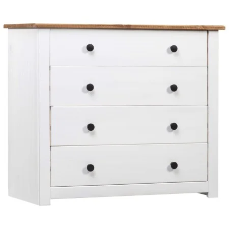 Armario auxiliar estilo Panamá madera pino blanco 80x40x73 cm de vidaXL, Aparadores - Ref: Foro24-282660, Precio: 136,72 €, D...