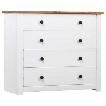 Zusatzschrank im Panama-Stil aus weißem Kiefernholz, 80 x 40 x 73 cm von vidaXL, Sideboards - Ref: Foro24-282660, Preis: 139,...
