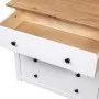 Armario auxiliar estilo Panamá madera pino blanco 80x40x73 cm de vidaXL, Aparadores - Ref: Foro24-282660, Precio: 136,72 €, D...