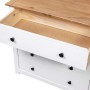 Zusatzschrank im Panama-Stil aus weißem Kiefernholz, 80 x 40 x 73 cm von vidaXL, Sideboards - Ref: Foro24-282660, Preis: 139,...