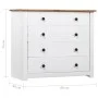 Panama style auxiliary cabinet white pine wood 80x40x73 cm by vidaXL, Sideboards - Ref: Foro24-282660, Price: 139,03 €, Disco...