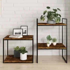 Wandregale, 4 Stück, Holzwerkstoff, Raucheiche, 40 x 50 x 1,5 cm von , Regale und Regale - Ref: Foro24-838219, Preis: 37,21 €...