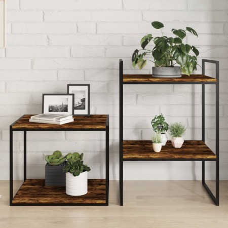 Wall shelves 4 pcs engineered wood smoke oak 40x50x1.5 cm by , Shelves and shelves - Ref: Foro24-838219, Price: 37,79 €, Disc...