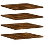 Wall shelves 4 pcs engineered wood smoke oak 40x50x1.5 cm by , Shelves and shelves - Ref: Foro24-838219, Price: 37,79 €, Disc...