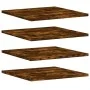 Wall shelves 4 pcs engineered wood smoke oak 40x50x1.5 cm by , Shelves and shelves - Ref: Foro24-838219, Price: 37,16 €, Disc...