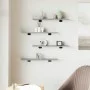Wall shelves 4 pcs Sonoma gray engineered wood 60x10x1.5 cm by , Shelves and shelves - Ref: Foro24-838227, Price: 21,15 €, Di...