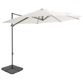 Gartenschirm mit tragbarem sandfarbenem Sockel von vidaXL, Sonnenschirme - Ref: Foro24-276339, Preis: 174,30 €, Rabatt: %