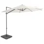 Garden umbrella with portable sand-colored base by vidaXL, Umbrellas - Ref: Foro24-276339, Price: 168,87 €, Discount: %