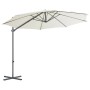 Garden umbrella with portable sand-colored base by vidaXL, Umbrellas - Ref: Foro24-276339, Price: 176,25 €, Discount: %