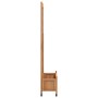 Planter with trellis and wheels solid brown fir wood by , Pots and planters - Ref: Foro24-3207653, Price: 168,61 €, Discount: %