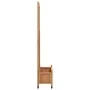 Planter with trellis and wheels solid brown fir wood by , Pots and planters - Ref: Foro24-3207653, Price: 172,17 €, Discount: %