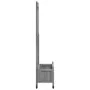 Planter with trellis and wheels solid gray fir wood by , Pots and planters - Ref: Foro24-3207651, Price: 89,42 €, Discount: %