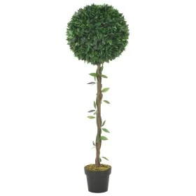 Artificial laurel tree plant with green pot 130 cm by vidaXL, artificial flora - Ref: Foro24-280200, Price: 108,79 €, Discoun...